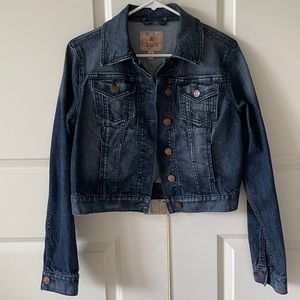 People's Liberation Cropped Denim Jacket